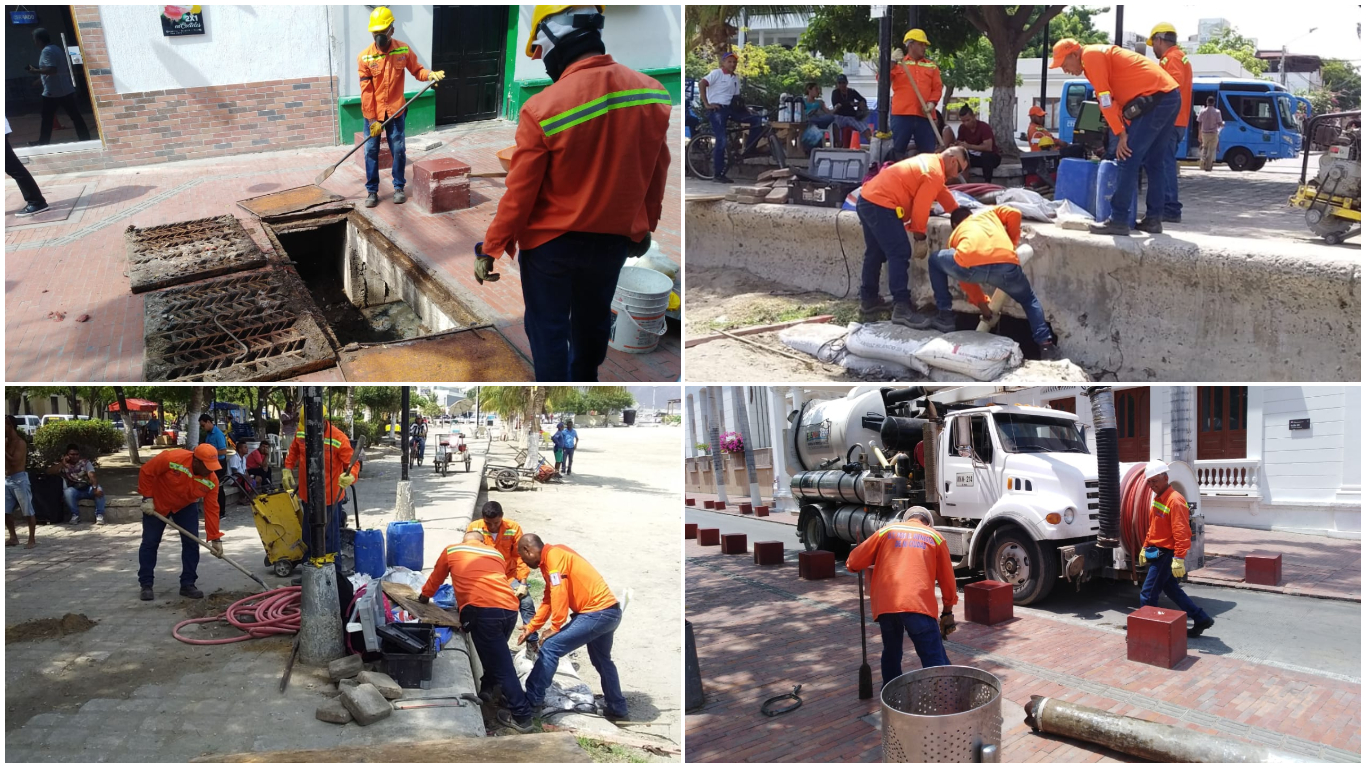 La Essmar realiza completa intervención en el Centro Histórico La Essmar realiza completa intervención en el Centro Histórico