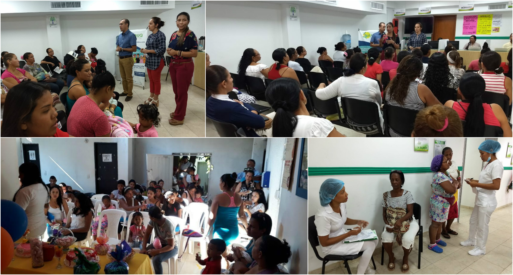 ESE Distrital coordina actividades de salud en lactancia materna y  prevención del cáncer de cérvix