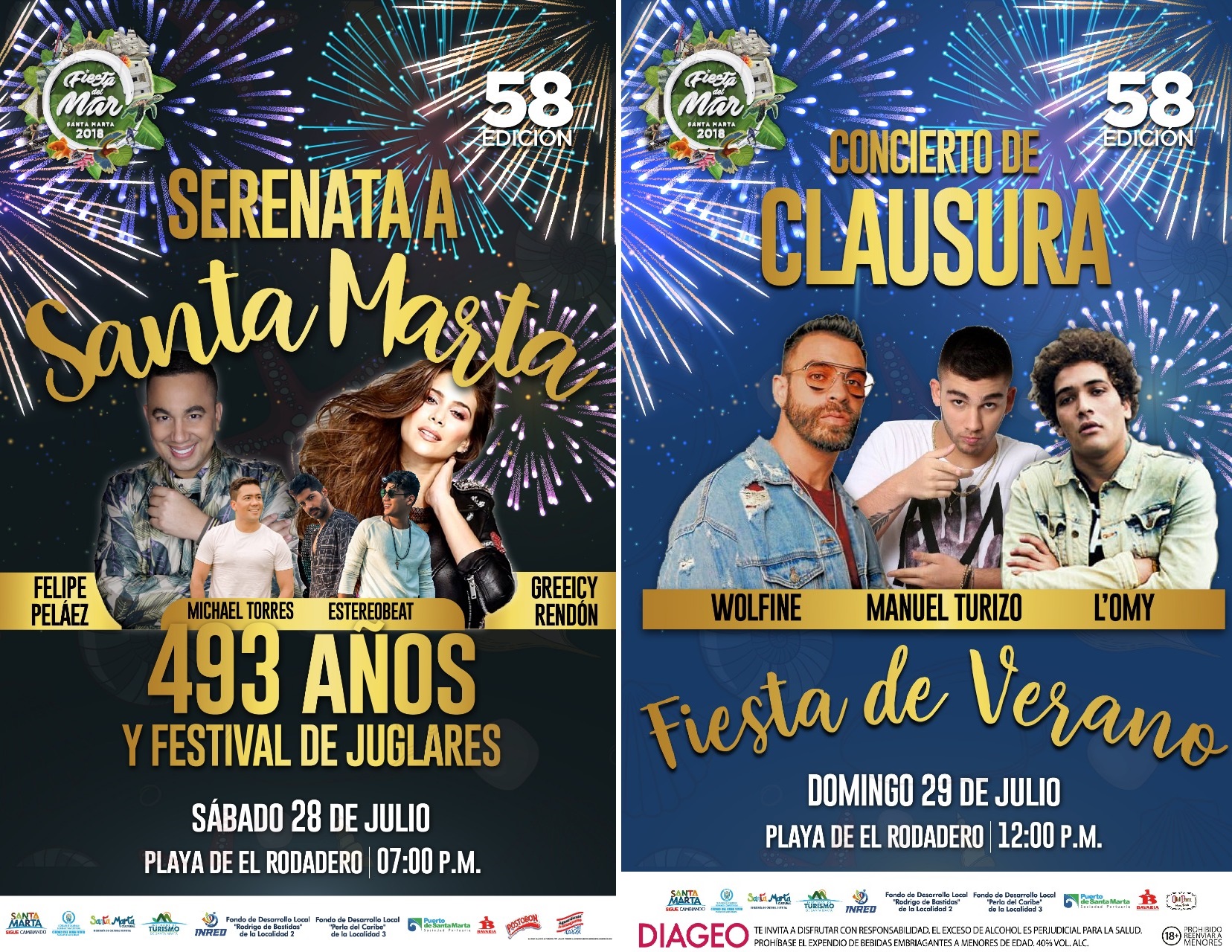 Definidos los artistas musicales que engalanarán los conciertos en Fiesta del Mar 2018 Definidos los artistas musicales que engalanarán los conciertos en Fiesta del Mar 2018
