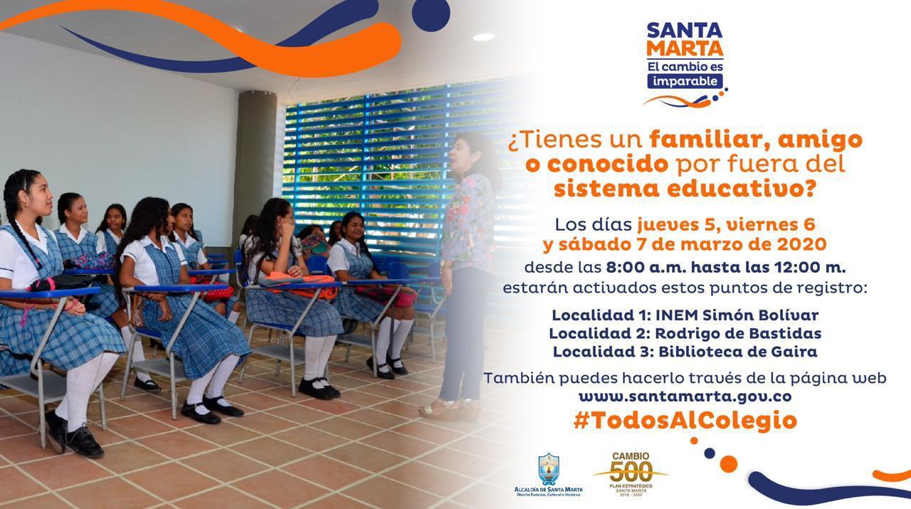 Alcaldía abre sistema de registro para niños y adolescentes "Todos al Colegio". Alcaldía abre sistema de registro para niños y adolescentes "Todos al Colegio"