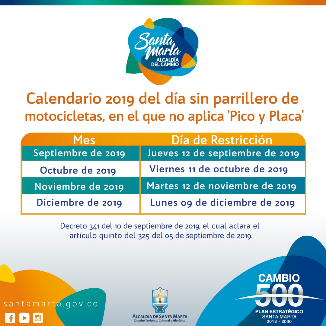Este viernes 11 de octubre es día sin parrillero en Santa Marta Este viernes 11 de octubre es día sin parrillero en Santa Marta