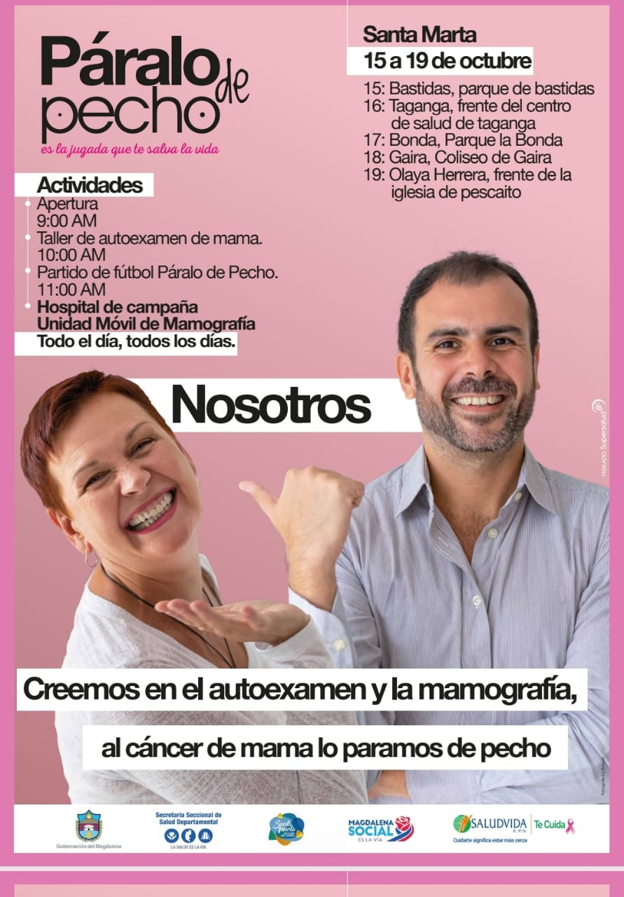 ‘Páralo de pecho: la jugada que te salva la vida’ llega a barrios de Santa Marta ‘Páralo de pecho: la jugada que te salva la vida’ llega a barrios de Santa Marta