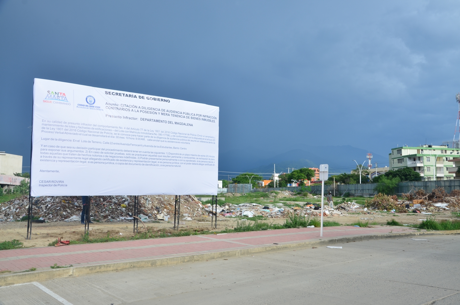 Alcaldía conmina a dueños de lotes para que den cumplimiento a limpieza y cerramiento de sus propiedades Alcaldía conmina a dueños de lotes para que den cumplimiento a limpieza y cerramiento de sus propiedades