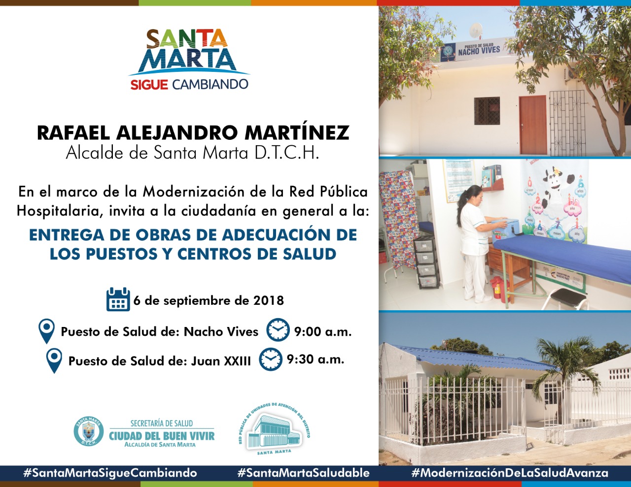 Distrito entrega obras de adecuación de los puestos de salud de Nacho Vives y Juan XXIII Distrito entrega obras de adecuación de los puestos de salud de Nacho Vives y Juan XXIII