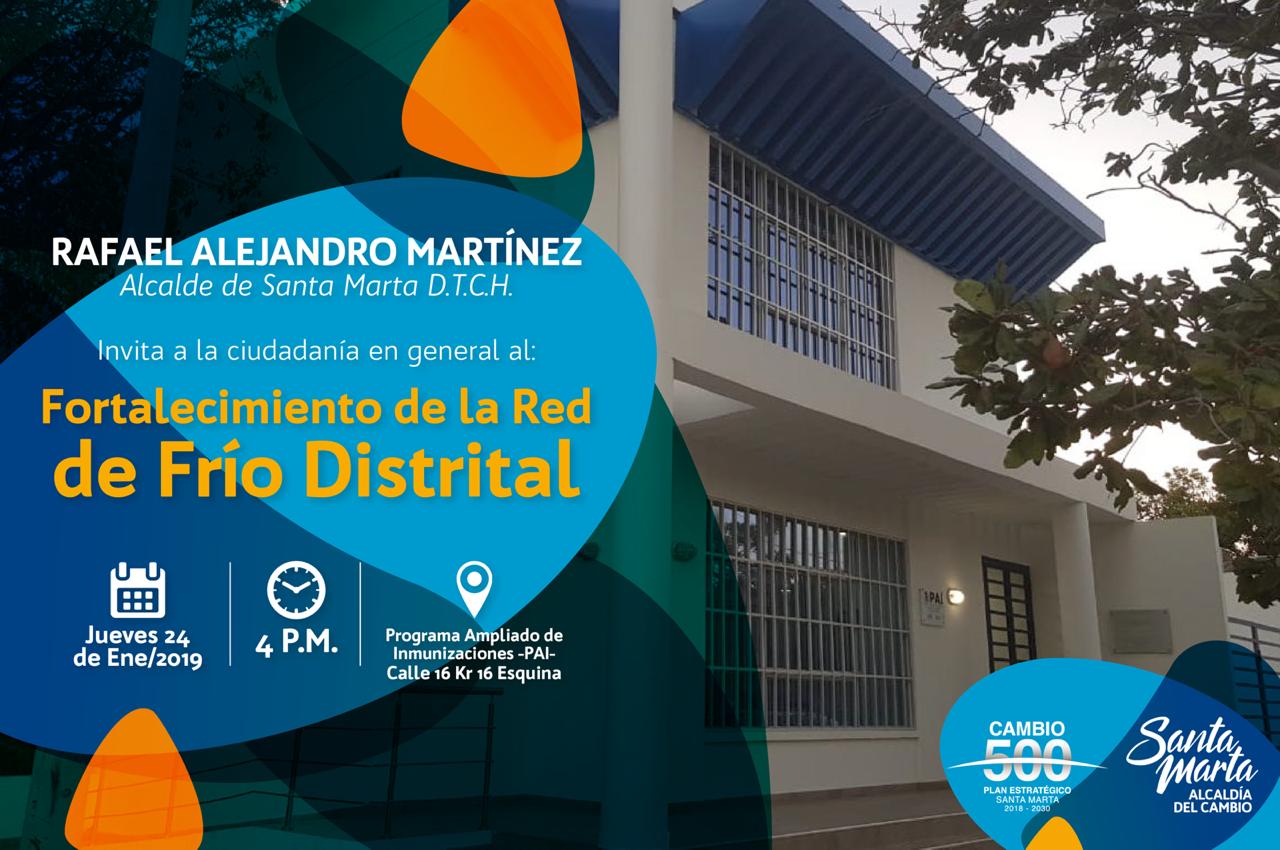 Alcalde entrega equipos para el fortalecimiento de la Red de Frio del Distrito