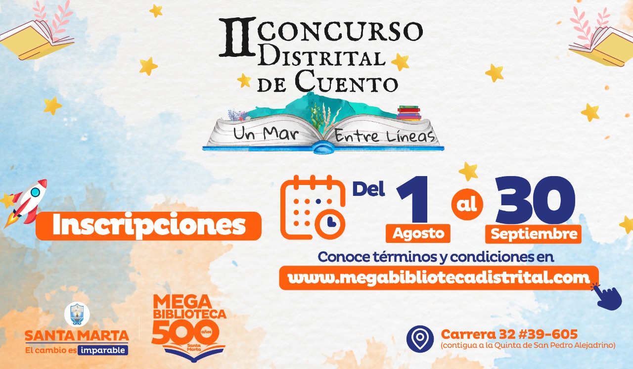 Ultimo día para participar en el II Concurso Distrital de Cuento “Un Mar Entre Líneas” Ultimo día para participar en el II Concurso Distrital de Cuento “Un Mar Entre Líneas”