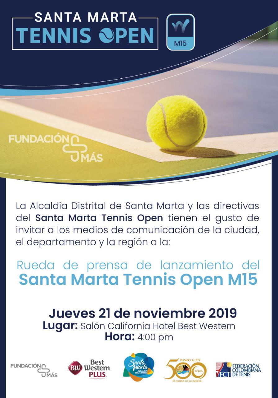 Lanzamiento del Santa Marta Open Tennis Open M15 Lanzamiento del Santa Marta Open Tennis Open M15