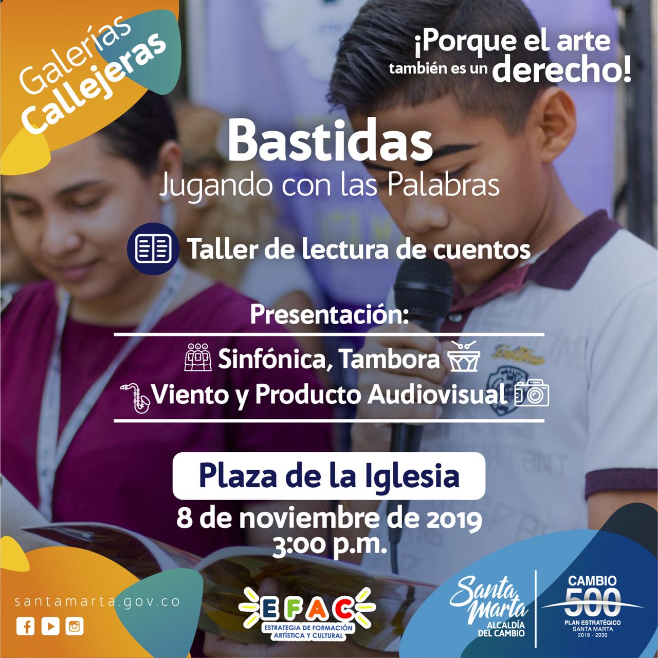 Bastidas 'jugará con las palabras' de la Galería Callejera de la EFAC Bastidas 'jugará con las palabras' de la Galería Callejera de la EFAC