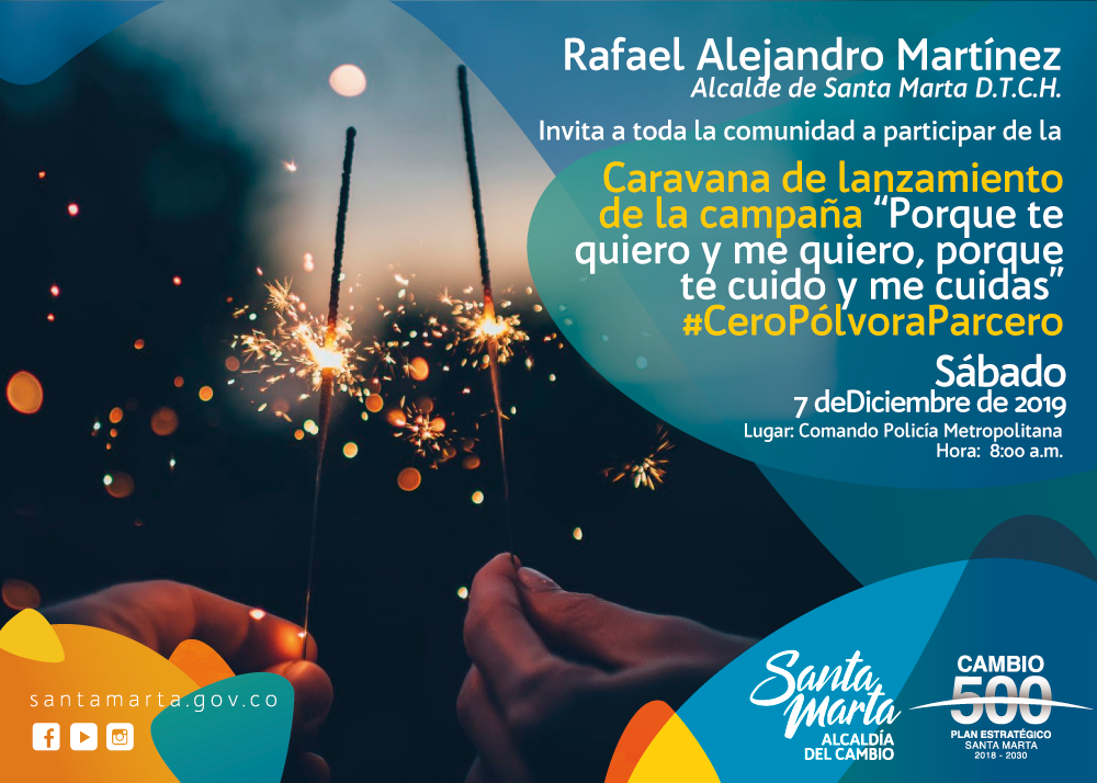 Mañana se realizará gran caravana de prevención de uso de la pólvora Mañana se realizará gran caravana de prevención de uso de la pólvora