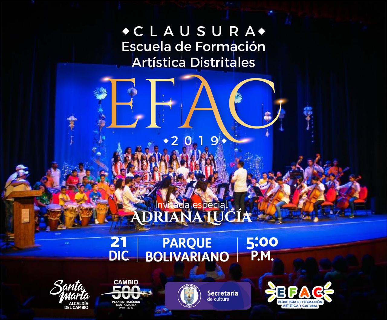 Gran clausura de la EFAC 2019 en el parque Bolivariano Gran clausura de la EFAC 2019 en el parque Bolivariano