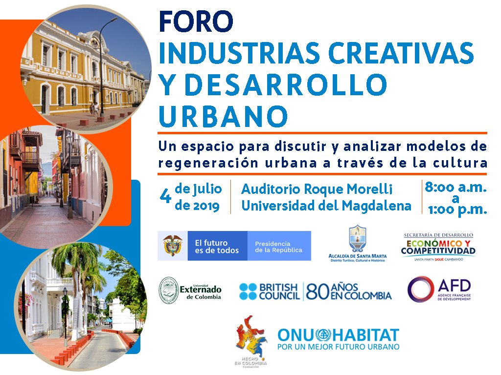 Santa Marta sede del foro: 'Industrias Creativas y Desarrollo Urbano’