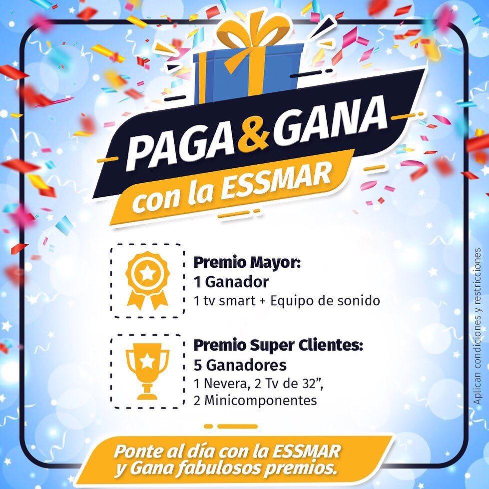 Essmar inicia sorteo para premiar a usuarios por pago oportuno Essmar inicia sorteo para premiar a usuarios por pago oportuno