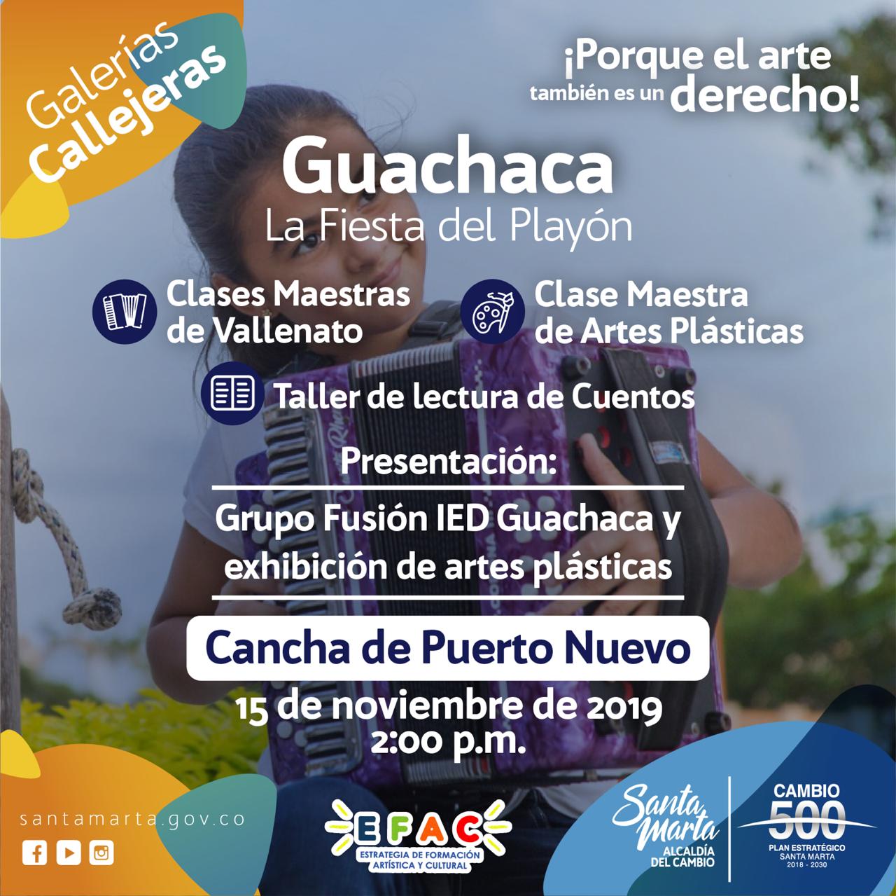 Galerías Callejeras llegan a la zona rural de Santa Marta con la 'Fiesta del Playón' Galerías Callejeras llegan a la zona rural de Santa Marta con la 'Fiesta del Playón'