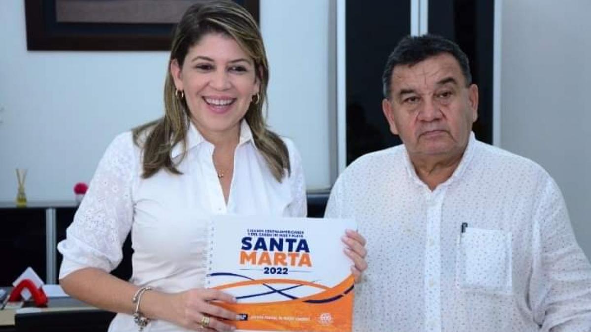Gobernador Caicedo y Alcaldesa Johnson presentarán candidatura de Santa Marta a los Primeros Juegos Centroamericanos y del Caribe de Playa