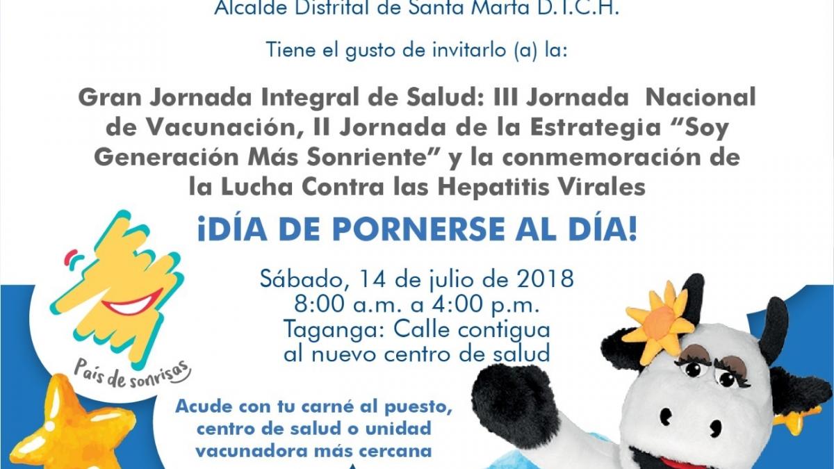 Todos a la gran jornada de salud en Taganga