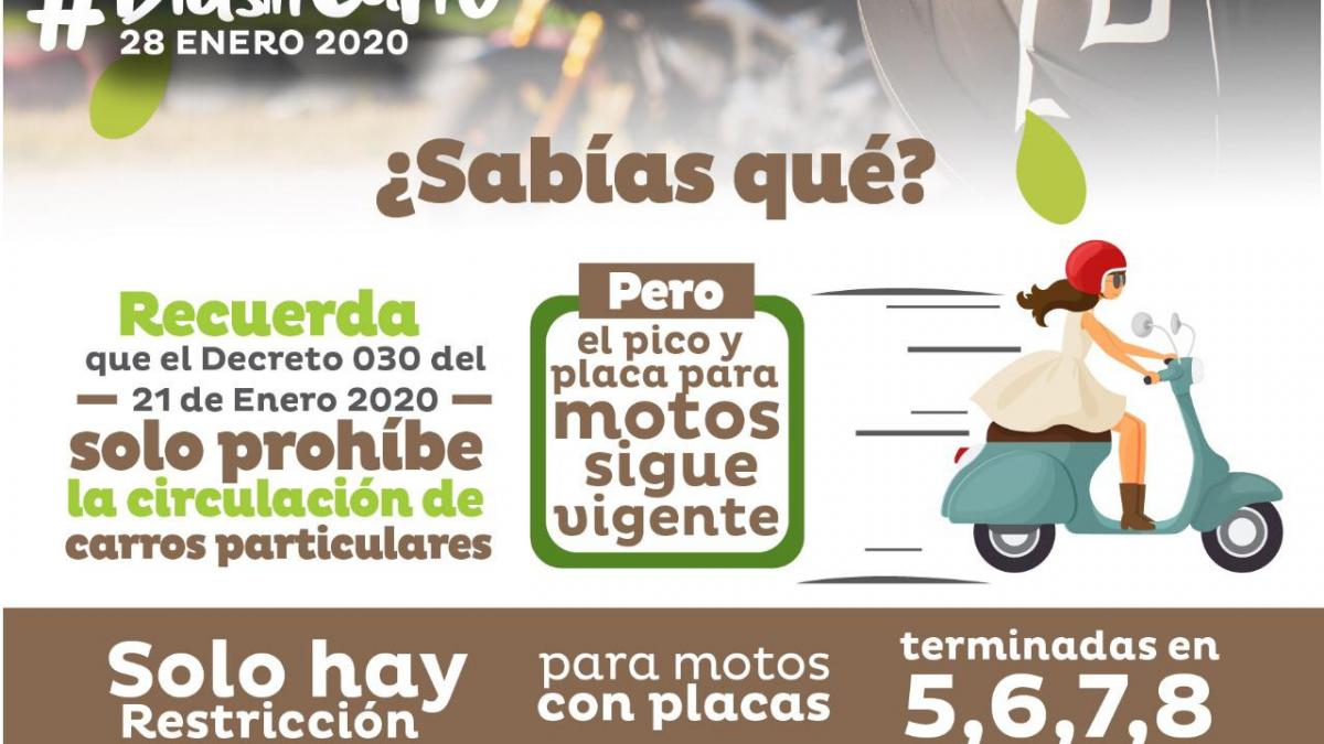 “Las motos sí podrán circular en este Día sin Carro, pero las que estén con pico y placa no”: directora del Dadsa