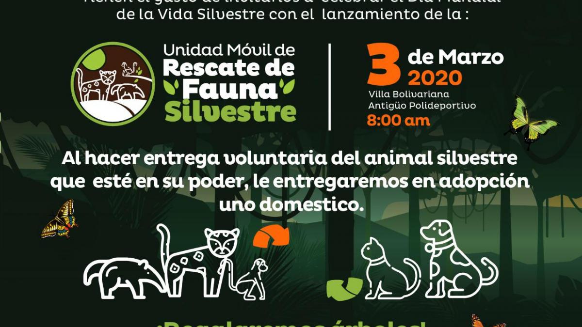Alcaldía y Dadsa lanzan este martes esperada Unidad Móvil de Rescate de Fauna Silvestre