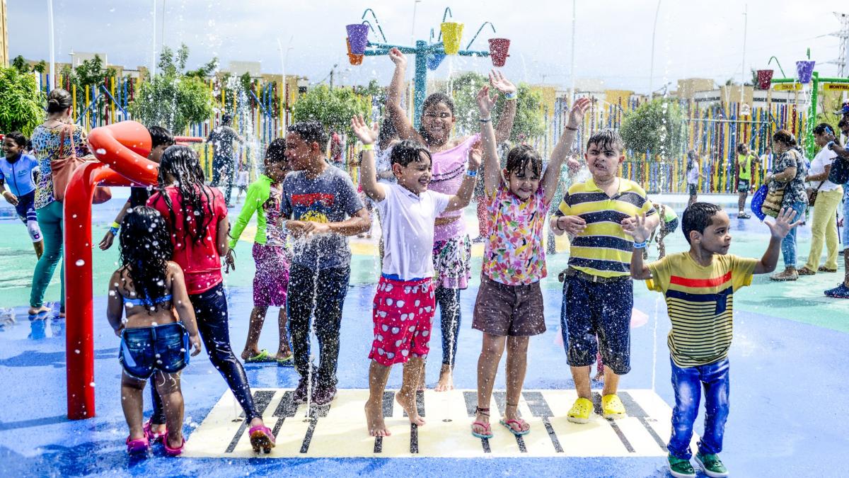 Distrito arregló juegos dañados en el Parque Temático del Agua