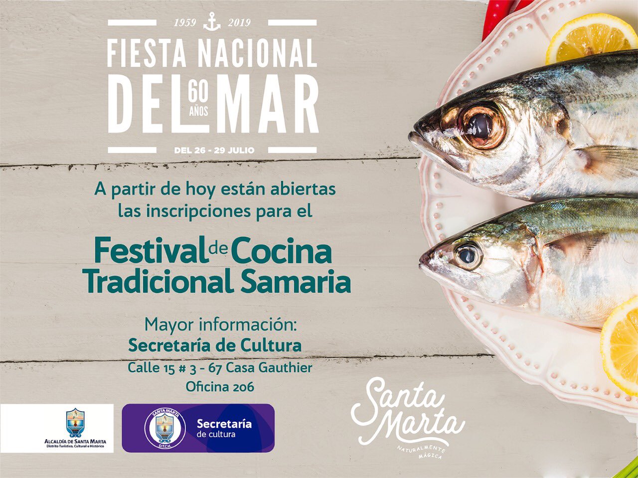 Disponible formulario de inscripción del Festival de Cocina Tradicional Samaria Disponible formulario de inscripción del Festival de Cocina Tradicional Samaria
