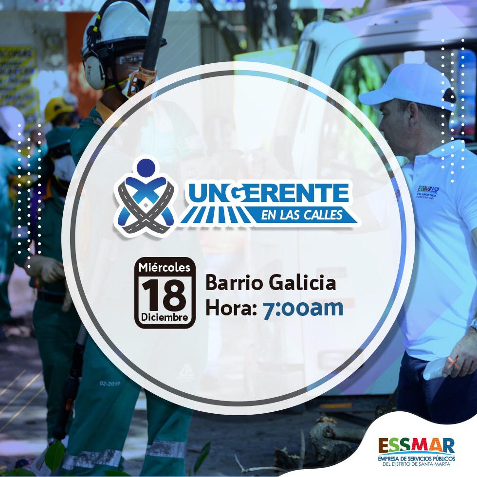 El programa ‘Un Gerente en Las Calles’ llegará al barrio Galicia El programa ‘Un Gerente en Las Calles’ llegará al barrio Galicia