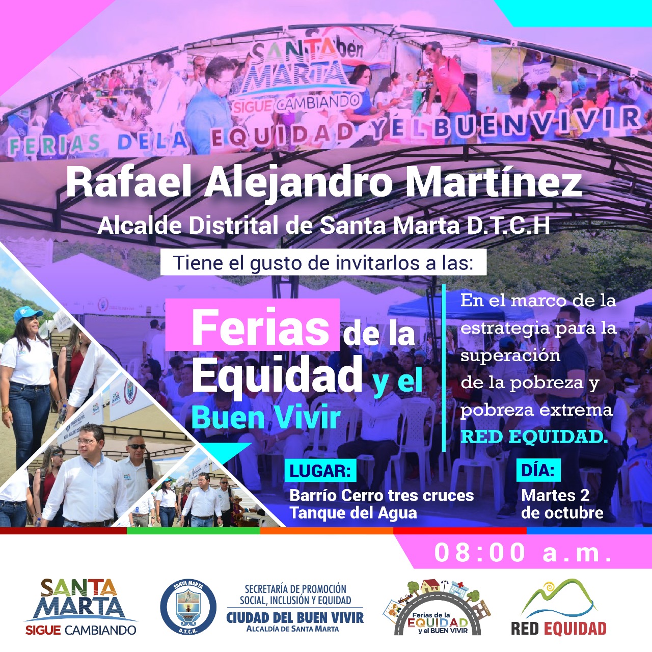 Ferias de la Equidad y el Buen Vivir visitan Cerro de las Tres Cruces